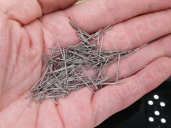 (СКИДКИ!!!) Штифт со шляпкой 16*0,6мм стальной (хирургическая сталь) (50шт.)