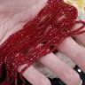 Купить (СКИДКИ!!!) Бусина кристалл гранёный абакус 3*3*2мм рубиновый прозрачный (имитация Сваровски) (НИТЬ) с доставкой по России