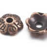 259 Шапочка маленькая с символами 6*6*1,8мм античная медь (литьё) (20шт) Купить 259 Шапочка маленькая с символами 6*6*1,8мм античная медь (литьё) (20шт) с доставкой по России