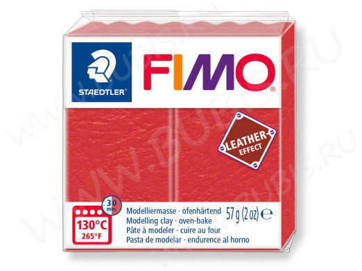 Полимерная глина FIMO Leather-Effect арбуз 8010-249 (57г)