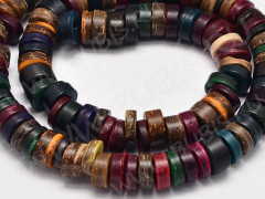 Бусина Шайбочка 04 рондель 9*9*3мм МИКС (кокос) (20шт)