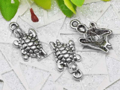 (СКИДКИ!!!) Подвеска Черепашка 01 23*13*4мм античное серебро (литьё) (10шт.)