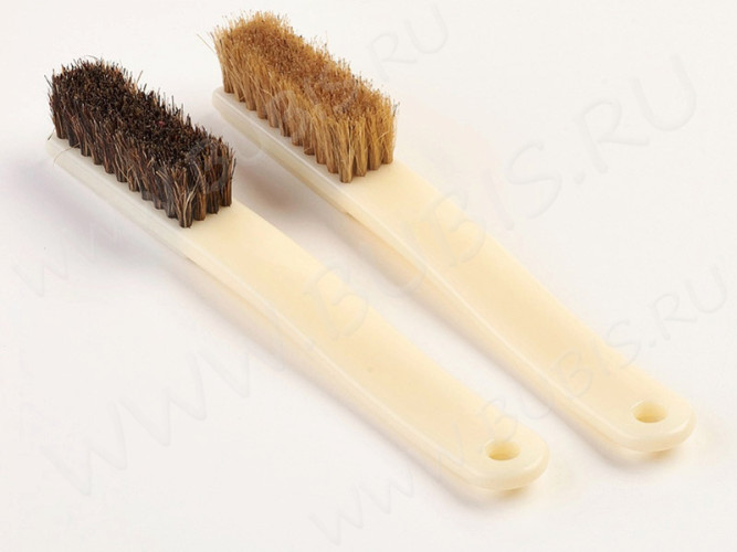 Щётка 02 четыре ряда из плотной щетины с пластиковой ручкой (инструменты для бижутерии)