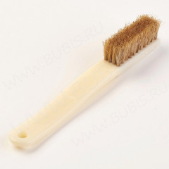 Щётка 02 четыре ряда из плотной щетины с пластиковой ручкой (инструменты для бижутерии)