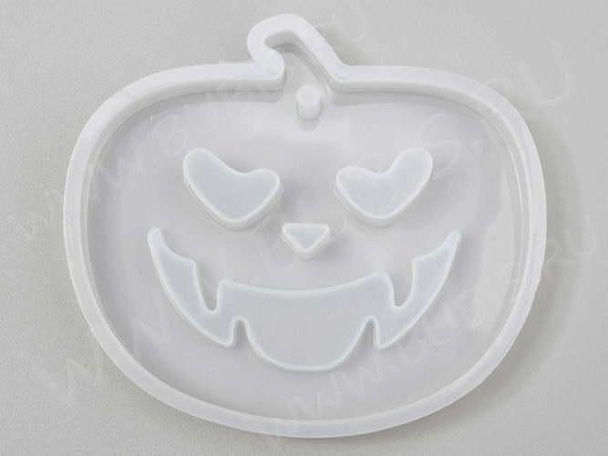 Молд 239 для эпоксидной смолы кулон подвеска Тыква Хэллоуин 75*65*10мм (силикон)