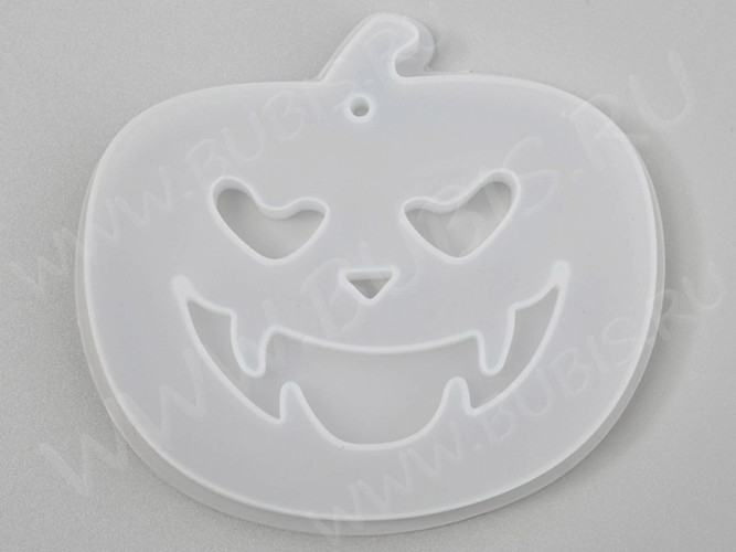 Молд 239 для эпоксидной смолы кулон подвеска Тыква Хэллоуин 75*65*10мм (силикон)