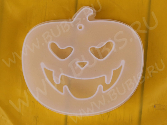 Молд 239 для эпоксидной смолы кулон подвеска Тыква Хэллоуин 75*65*10мм (силикон)