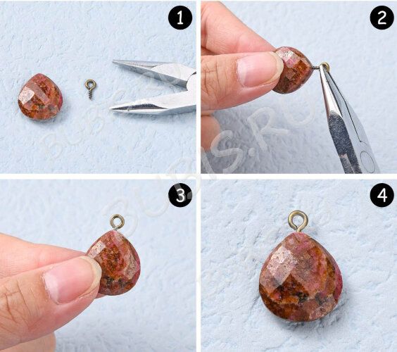 Штифт винтовой 11-G Real Gold Plated 18K 8*4*1,2мм золотистый (Хирургическая сталь)(10шт)