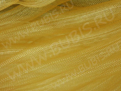 Нейлоновая ювелирная сетка 16мм золотистая (шнуры) (1м)