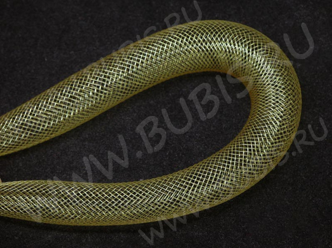 Нейлоновая ювелирная сетка 16мм золотистая (шнуры) (1м)