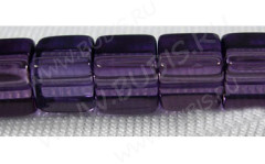 Бусина Кубик 07 4,3*4,3*4,3мм фиолетовый прозрачный (стекло) (20шт.)