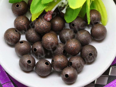 Бусина Шарик металлический &quot;сахарный&quot; 10мм античная медь (Brass)