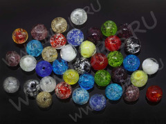 (СКИДКИ!!!) 164 Шарик светонакопительный 8мм МИКС (Lampwork) (10шт.)