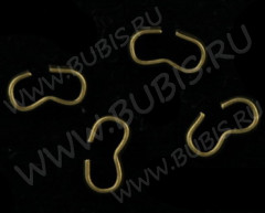 Зажимы №27 коннекторы 13,5*6*2,3мм античная бронза (Iron) (10шт.)