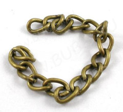 Цепочка  простая кручёная звено 5*7мм античная бронза (Iron) (50см)