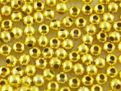 Шарик металлический 2,4мм золотистый (Brass) (10шт.)