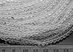 (СКИДКИ!!!) Бусина округлая 4мм чистый прозрачный (стекло) (НИТЬ)