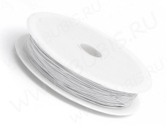 (СКИДКИ!!!) Катушка Ланки 1мм БЕЛОЙ (св.св.серой)(ок 8м)