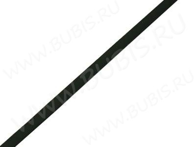 Полиуретановый шнур 16 полоска плоский 6*2мм чёрный (1м)