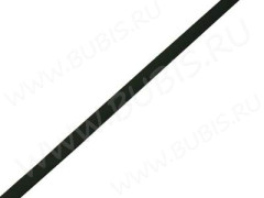 Полиуретановый шнур 16 полоска плоский 6*2мм чёрный (1м)