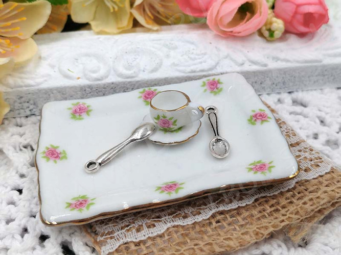 (СКИДКИ!!!) Подвеска Ложка 01 3D 23,5*6*1,7мм античное серебро (литьё) (10шт.)