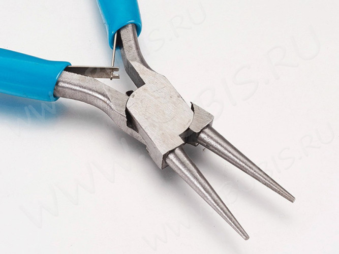 Круглогубцы 16 голубые бирюзовые и цвет платины (инструменты для бижутерии)