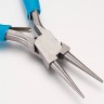 Купить Круглогубцы 16 голубые бирюзовые и цвет платины (инструменты для бижутерии) с доставкой по России
