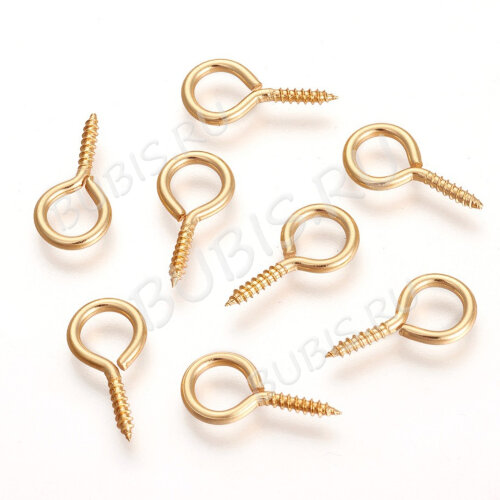 Штифт винтовой 10-G 17*8*1,4мм золотистый (Хирургическая сталь)