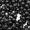 Купить (ОПТ) Бусина округлая 8мм Оникс чёрный (камни) (НИТЬ) с доставкой по России