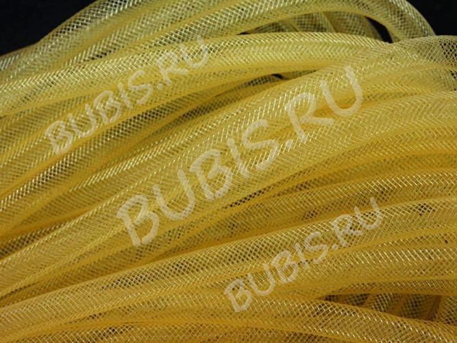 Нейлоновая ювелирная сетка 8мм золотистая (шнуры) (1м)