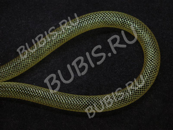 Нейлоновая ювелирная сетка 8мм золотистая (шнуры) (1м)