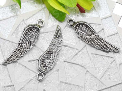 Подвеска Крыло 12 3D 34*10*2,8мм античное серебро (литьё)