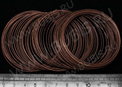 Мемори проволока - пружина - основа для браслета 55*1мм античная медь (10 витков)