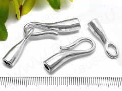 157 Тоггл-крючок для шнура 30*10,5*6,5мм и 23,5*7*6,5мм цвет платины (литьё)