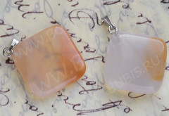 Подвеска Ромб 01 33*24,5*6,5мм Сердолик (камни)