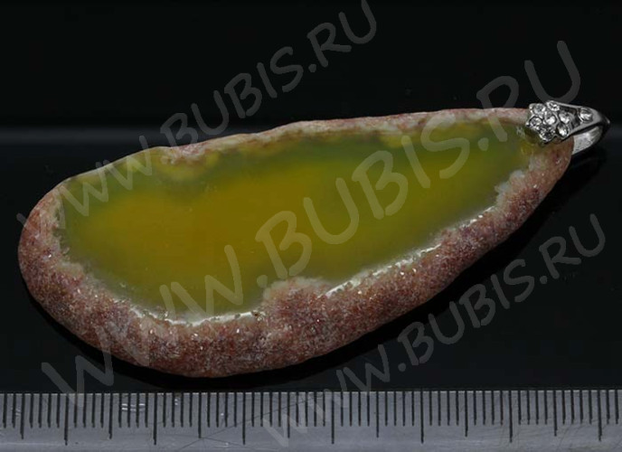 Держатель кулона 022 со стразами 12*10,5*5,3мм цвет платины (Brass)