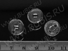 Пузырь стеклянный 01 Шар (2 отверстия) 13мм прозрачный (стекло)