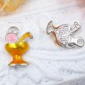 Купить Подвеска Коктейль 02 16*10,5*4мм золотисто-розовый (цветные подвески) с доставкой по России