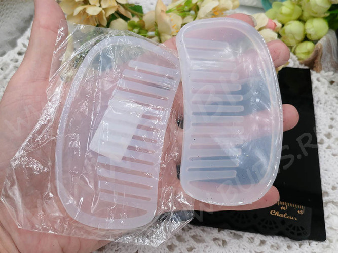 Молд 164 для эпоксидной смолы 100*55*5мм Расчёска гребешок (силикон)