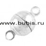 Купить Магнитный замочек №07 с петельками овальный 11,5*6*6мм серебристый (Brass) с доставкой по России