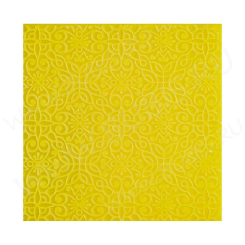 Текстурный коврик лист Артефакт 10 80*80*4,5мм (силикон)