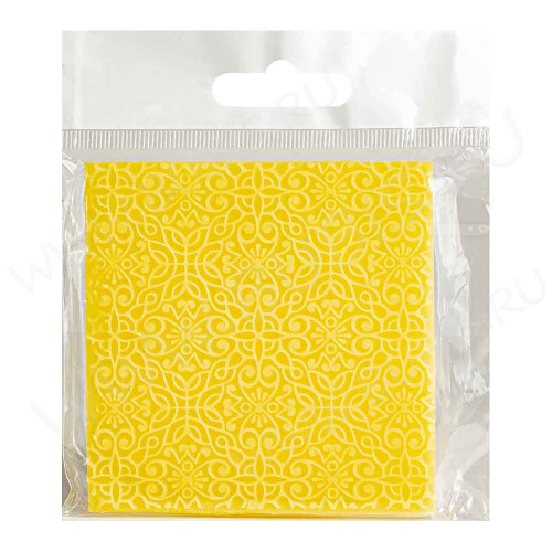 Текстурный коврик лист Артефакт 10 80*80*4,5мм (силикон)