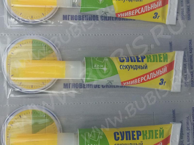 Клей 08 Супер клей АДМ универсальный 3г (инструменты для бижутерии)