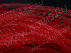 Нейлоновая ювелирная сетка 8мм красная (шнуры) (1м)