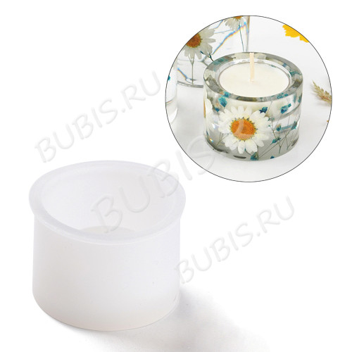 Молд 284 для эпоксидной смолы Подсвечник 40*55мм (силикон) 