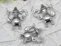 Подвеска Чайник 12 3D &quot;tea time&quot; 18,5*17*5,5мм античное серебро (литьё)