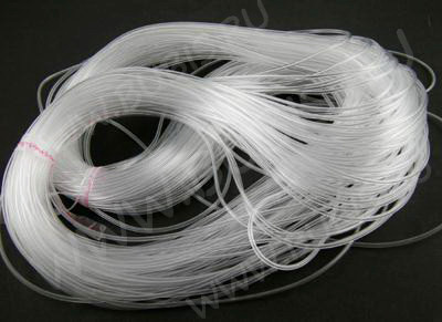 Полиуретановый шнур 03 2мм ПОЛЫЙ (1мм) прозрачный (1м)