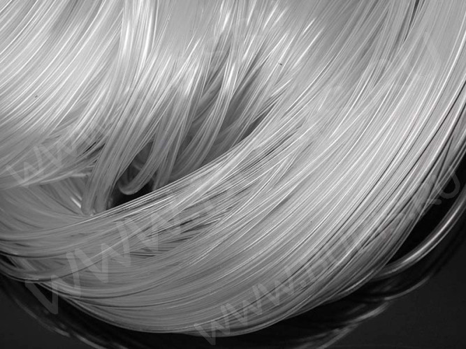 Полиуретановый шнур 03 2мм ПОЛЫЙ (1мм) прозрачный (1м)