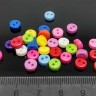 Купить Декоративный элемент 063 Пуговица малюсенькая 6*6*2,5мм МИКС непрозрачный (резин) (20шт.) с доставкой по России
