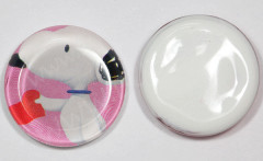 Кабошон стеклянный 15 Круг 22*22*6мм рисунок 05 (стекло)